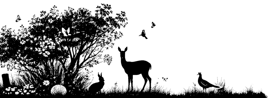 Silhouette Knick mit Tieren